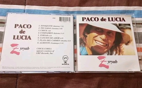 Paco de Lucia - Zyryab - 1990 CD - Rare Canadian Columbia House