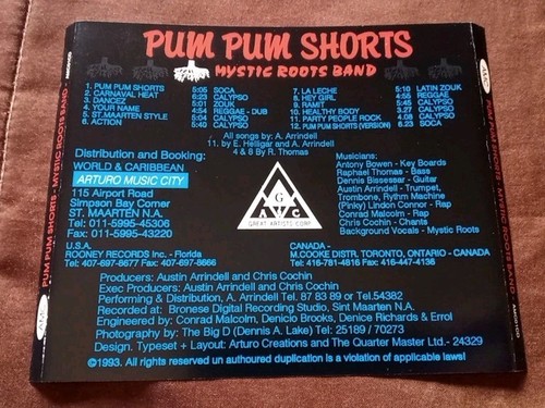 MYSTIC ROOTS BAND - PUM PUM SHORTS - RARE 1993 CD (VG+) - photo 2