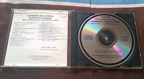 Germaine Tailleferre - Chamber Music - Cambria CD 1994 - photo 3