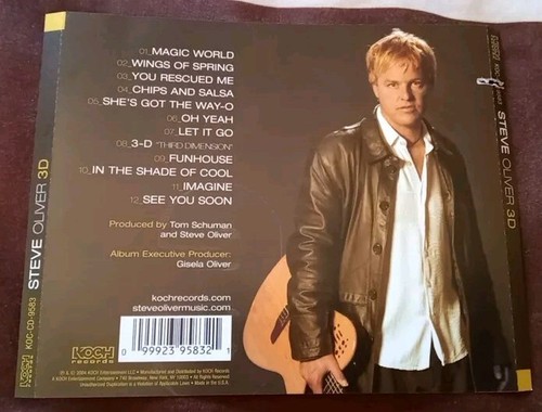 Steve Oliver - 3D - 2010 Koch Records Jazz CD - photo 2