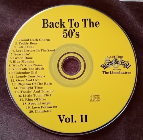 The Lincolnaires - Back To The 50's Vol. 2 - Super Rare CD - photo 4