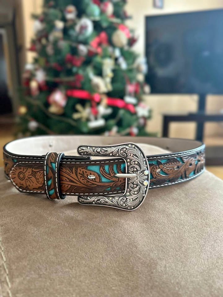 Vintage Bohemian Rhinestone Belt - Color Block