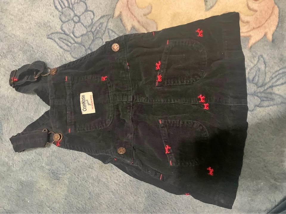 6-12 Month Corduroy Overall Skirt