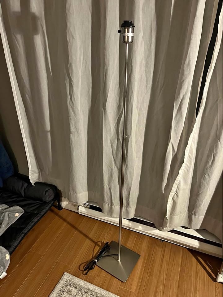 FREE IKEA standing lamp base silver