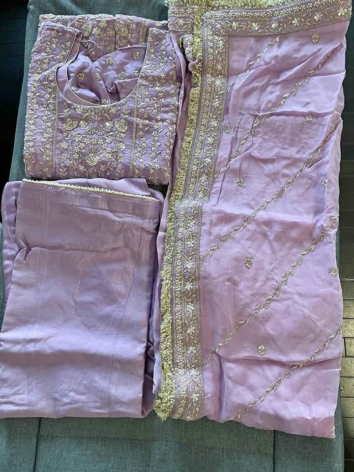 Party Wear Heavy Stitched Suit All Hand Work