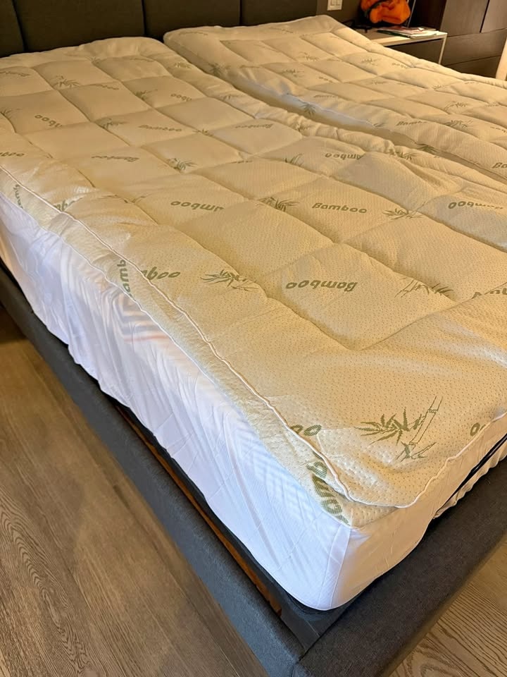 King Size Bed Frame + Adjustable Base + Mattress Set