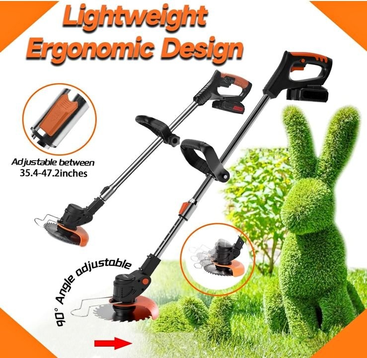 Cordless Electric Weed Wacker with 2 Batteries
