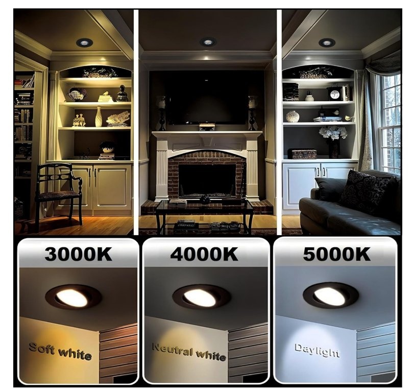 New Black Gimbal Recessed LED Pot Lights (New) - photo 2