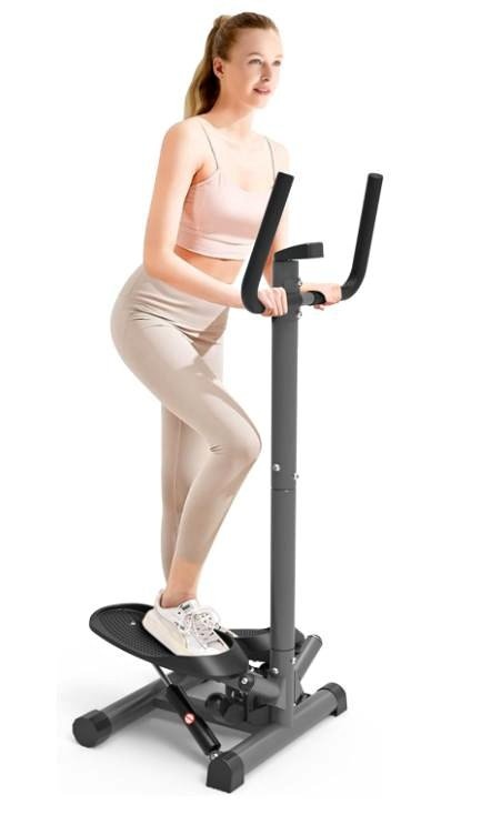 Premium Portable Twist Stair Stepper with Handbar & LCD