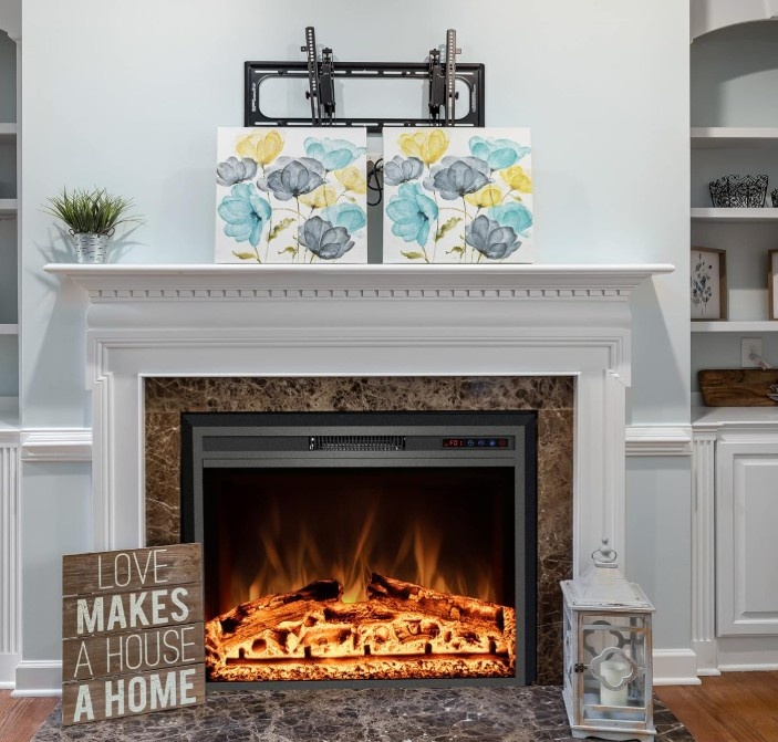30" Electric Fireplace Heater with Remote - photo 3