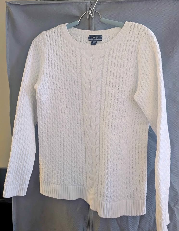 Boys Medium Tall Lands End 100% Cotton Sweater