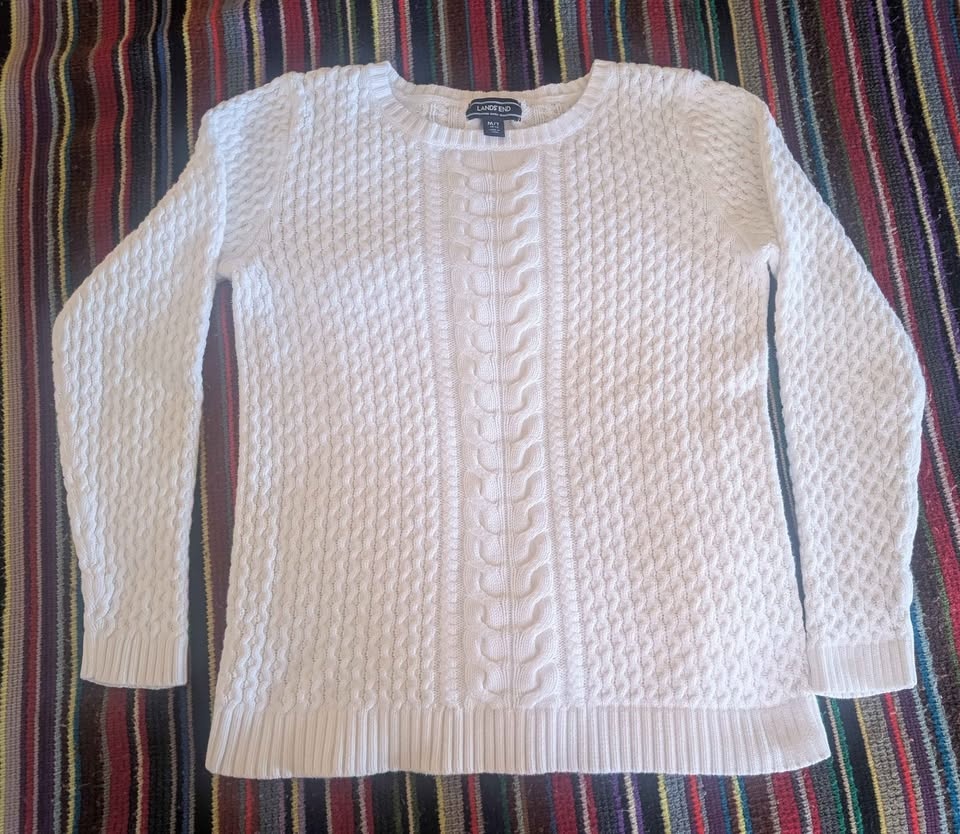 Boys Medium Tall Lands End 100% Cotton Sweater - photo 2