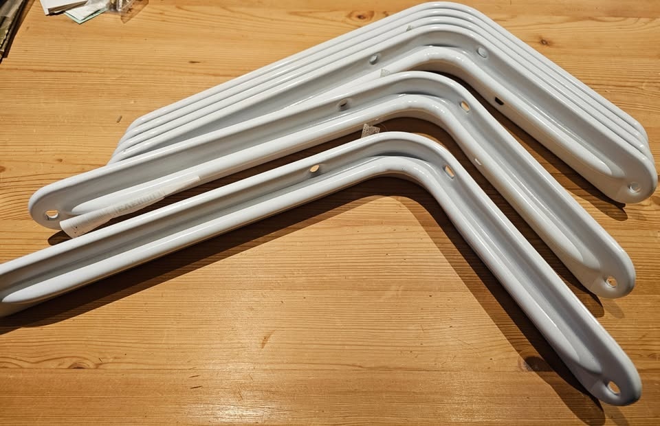 6 Everbilt 12-inch Magnum Brackets - White - photo 2
