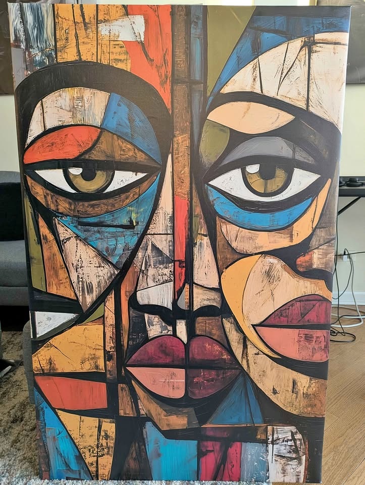 XL Gallery Wrapped Abstract Canvas Art - 45" x 29"
