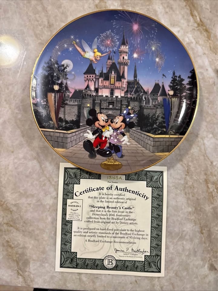 Disney Sleeping Beauty’s Castle Limited Edition Plate