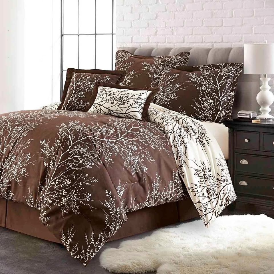 King Foliage Reversible Duvet Set