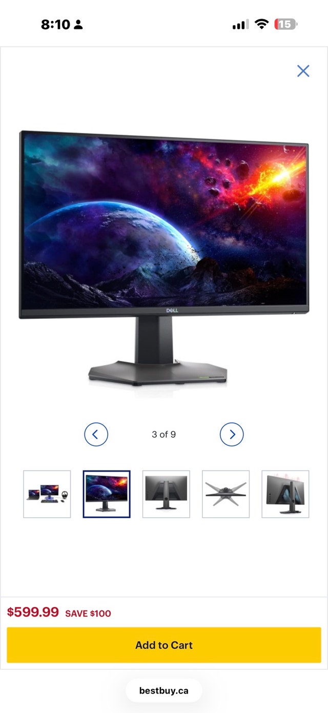 Dell 25 Gaming Monitor S2522HG