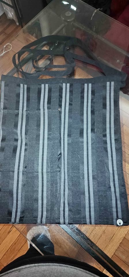 Chef Works Presidio Black Striped Half Bistro Apron