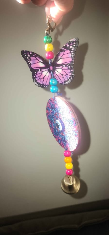 Multicolor butterfly with blue eye - photo 4