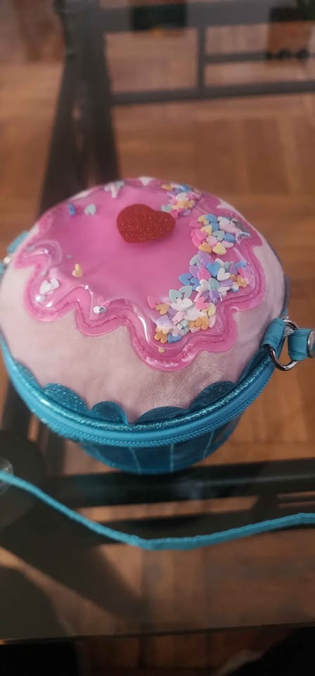 Claire's Sparkly Blue Cupcake Purse - photo 5