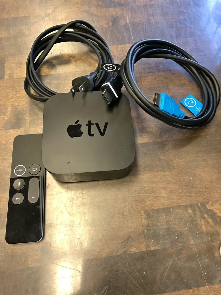 Apple TV 4K 1st Gen - Remote & Cables Included