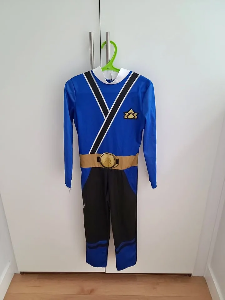 Blue Power Ranger Costume - Size 4/6 (Kids)