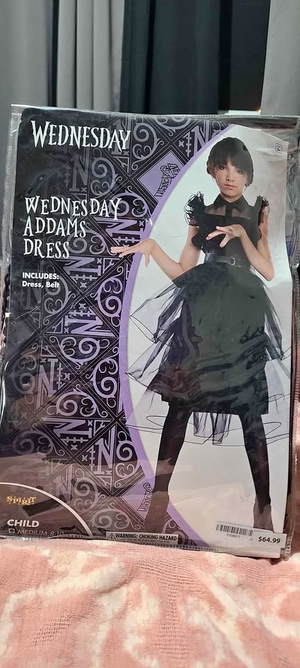 Wednesday Costume & Wig - Kids