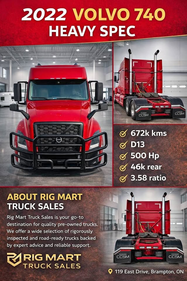 2022 Volvo 740 - Heavy Spec Truck