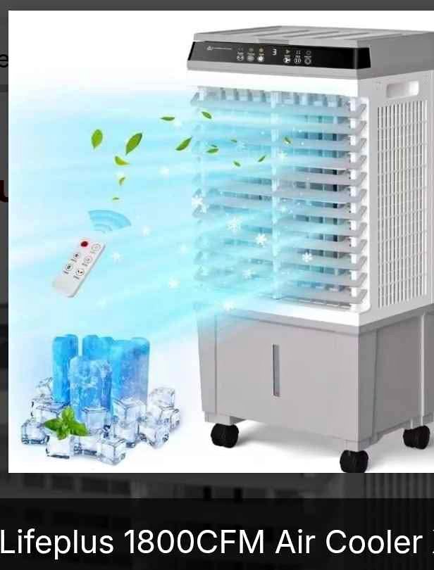 Lifeplus 1800 CFM Evaporative Air Cooler - NEW