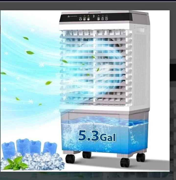 Evaporative Portable Air Cooler, 5.3 gallon, like new