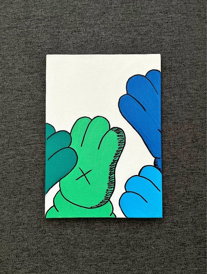 KAWS Hands Acrylic Painting