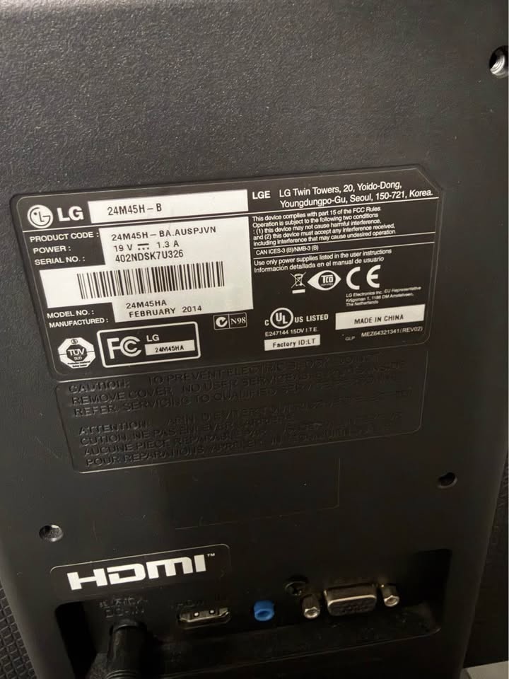 LG 24M45H-B (24”) LED monitor - photo 2