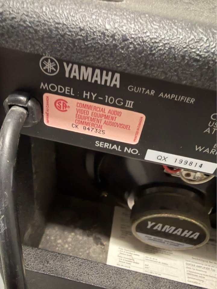 Yamaha HY-10G III Guitar Amplifier – Not Turning On - photo 2