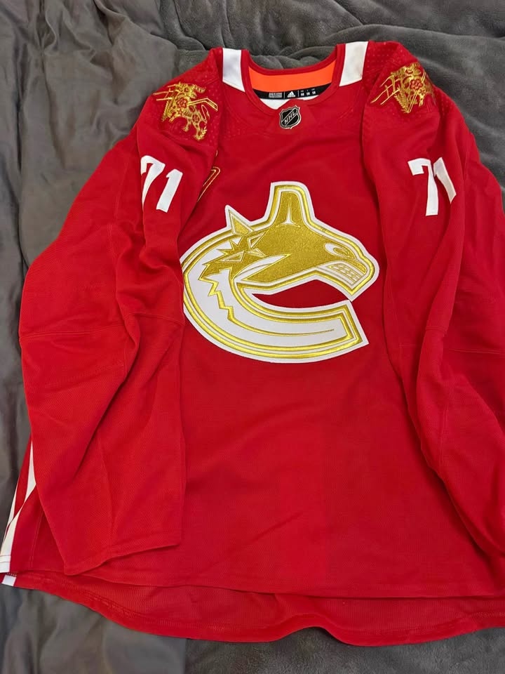 2021 Canucks Lunar New Year Warmup - Zack MacEwen #71 (Game-Worn