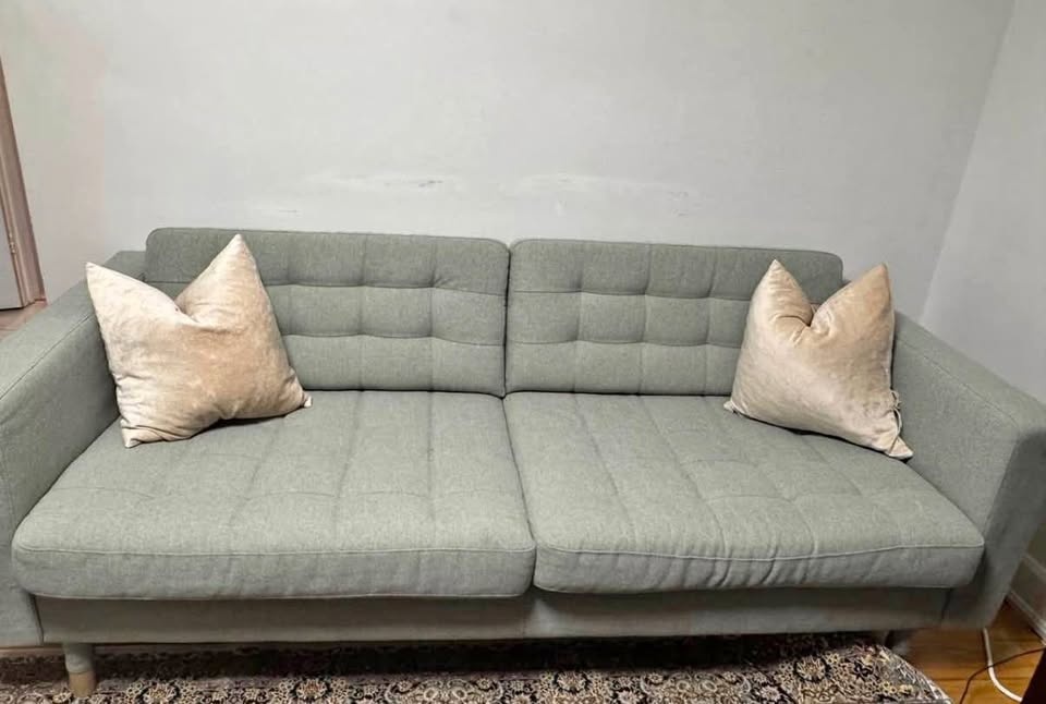 Ikea MORABO 3 Seater Sofa - Light Green