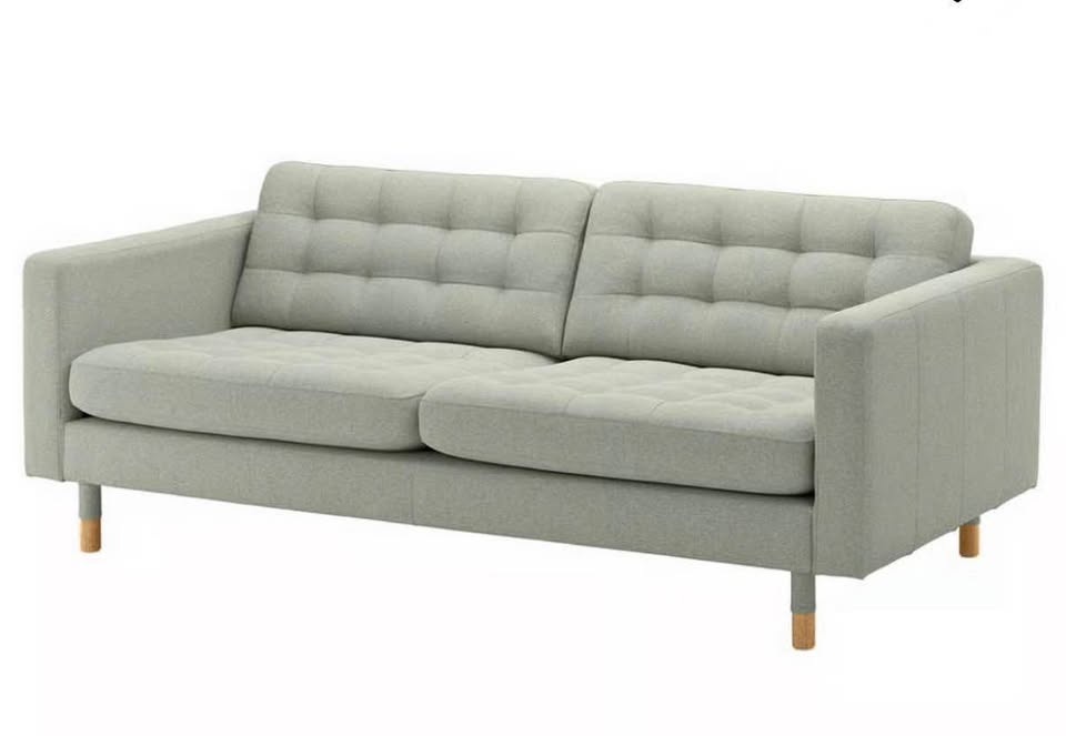Ikea MORABO 3 Seater Sofa - Light Green - photo 2