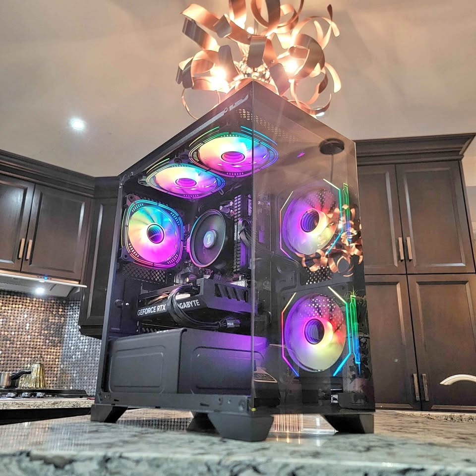 Custom Gaming PC - Ryzen 5 5500 / RTX 4060 / 16GB RGB RAM / Wifi