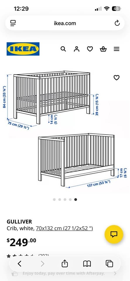 Ikea crib