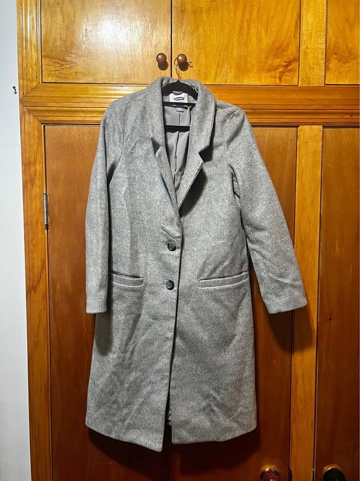 Women’s long coat grey old navy