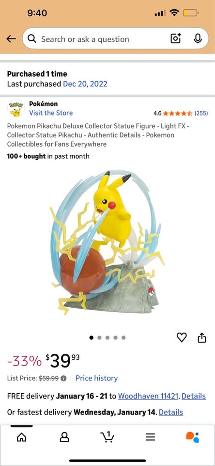 Pokemon Pikachu Deluxe Collector Statue - Light FX - photo 5