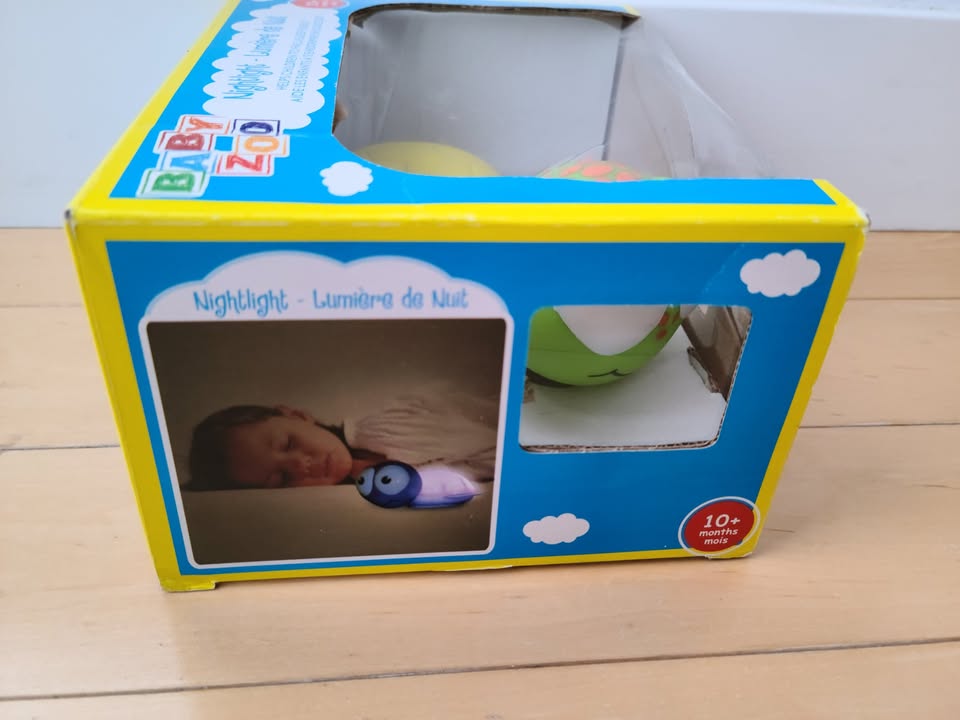Brand New Baby Zoo Gus The Turtle Timer Night Light: Green - photo 3