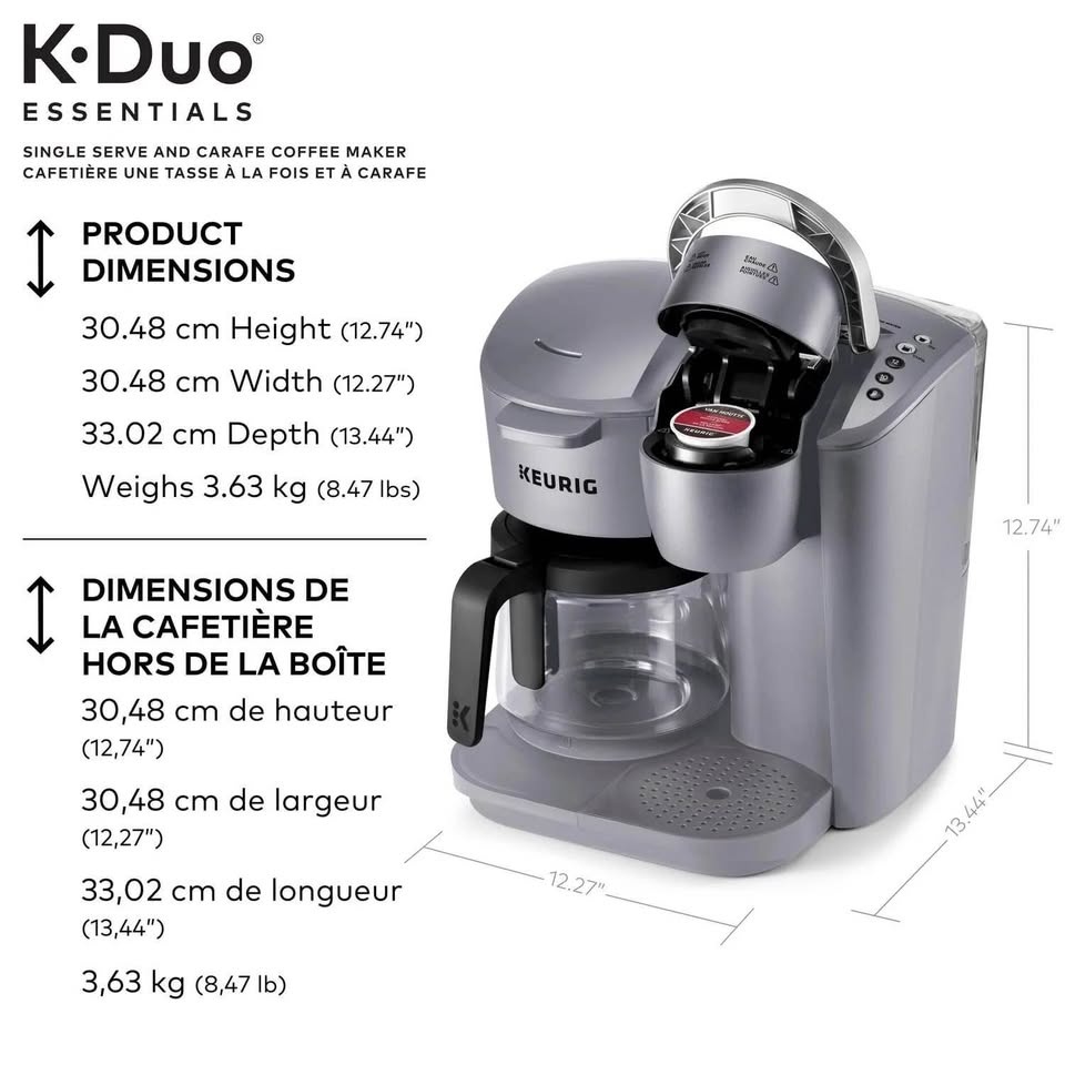 Keurig K-Duo Essentials Coffee Maker (K-Cup & Carafe) - photo 3