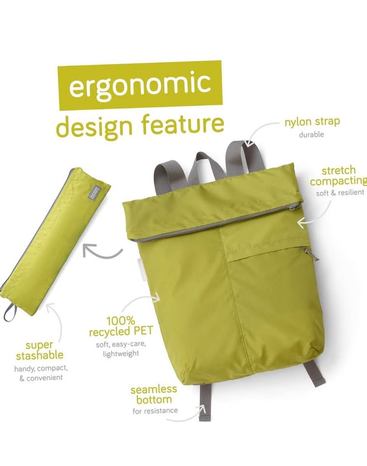 BRAND NEW Flip & Tumble Recycled Backpack - Dark Grey - photo 3