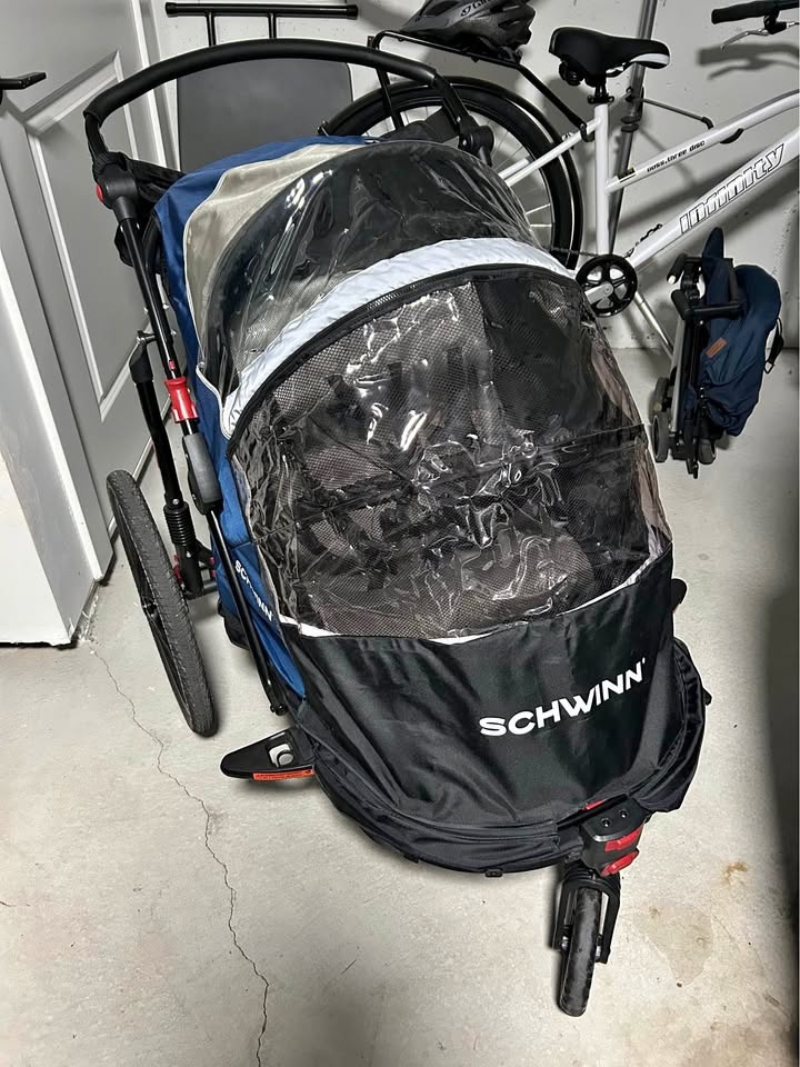 Schwinn Joyrider Double Trailer & Stroller (Like New!)
