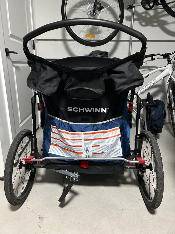 Schwinn Joyrider Double Trailer & Stroller (Like New!) - photo 5