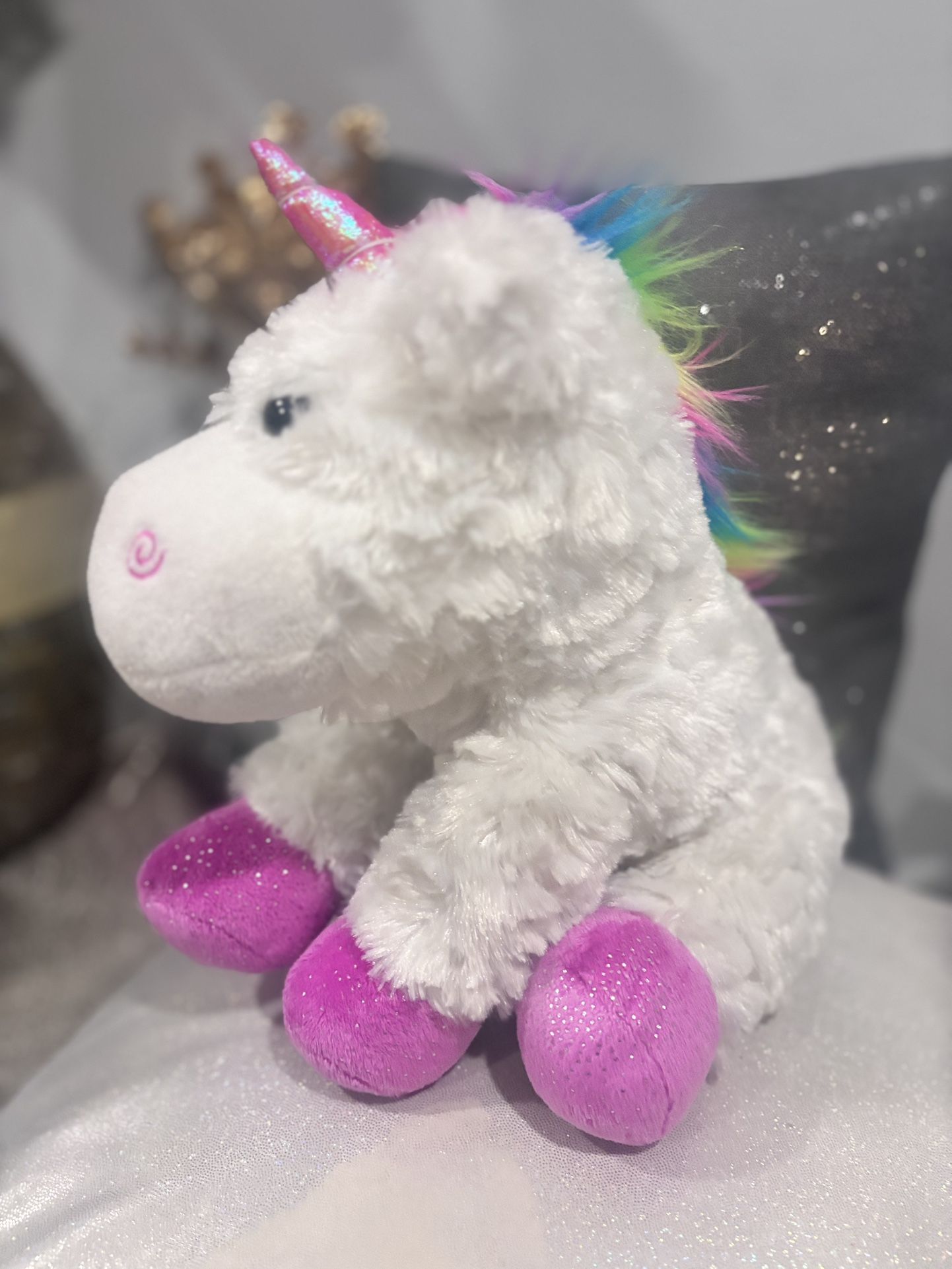 Petting Zoo Unicorn Plush – 10” |Excellent Condition - photo 4