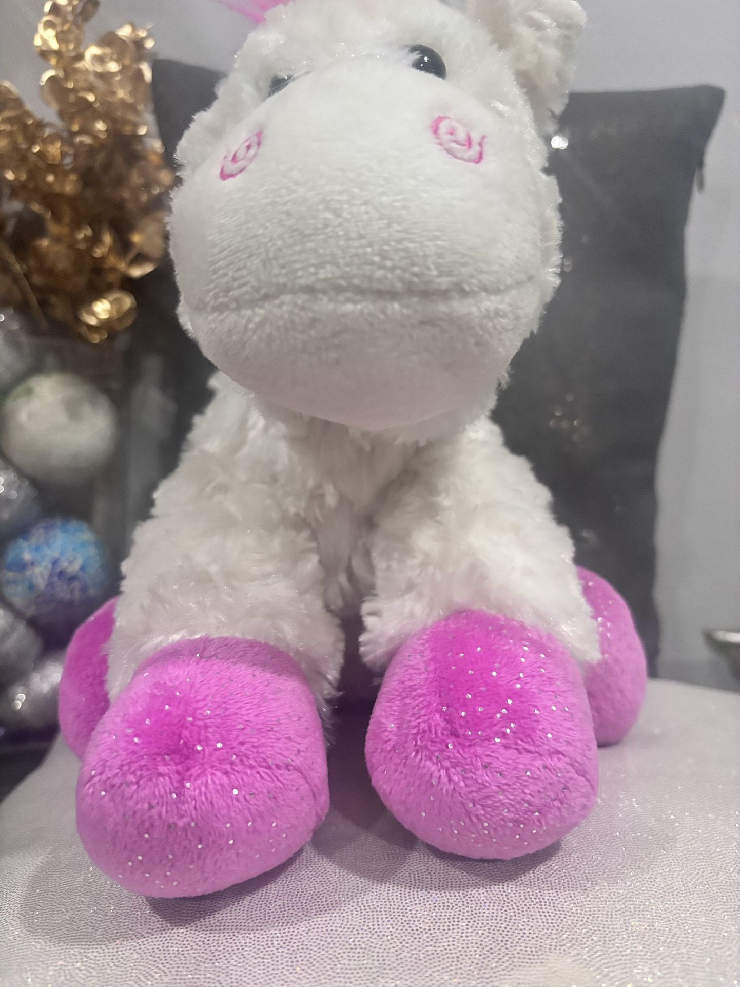 Petting Zoo Unicorn Plush – 10” |Excellent Condition - photo 5