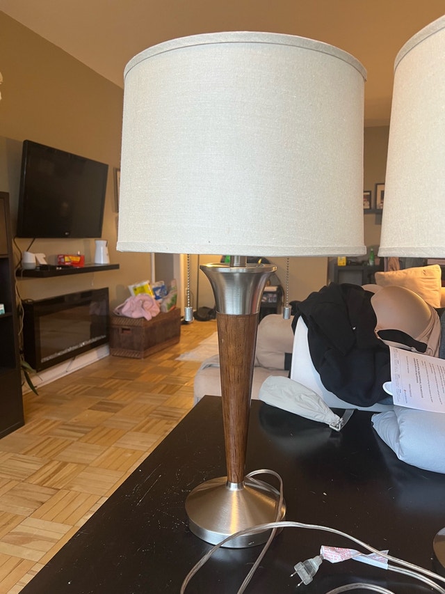 Mid-Century Modern Laurel Brass Table Lamp - photo 2