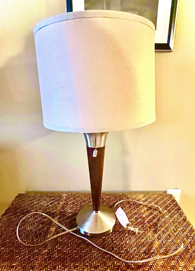 Mid-Century Modern Laurel Brass Table Lamp - photo 5