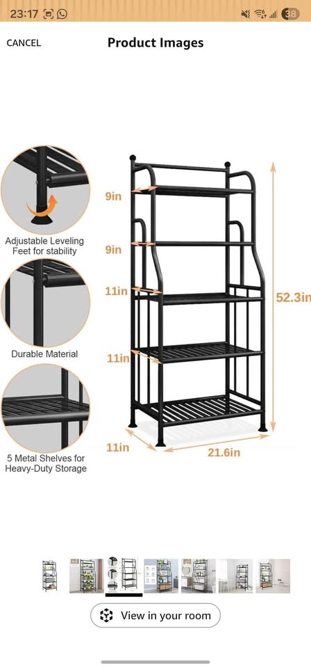 5-Tier Shelving Unit Shelves Storage Rack - photo 2